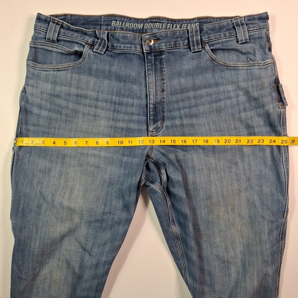 Duluth Trading Co Ballroom Double Flex Jeans Mens 44x32 Stretch Blue Denim - Picture 5 of 15